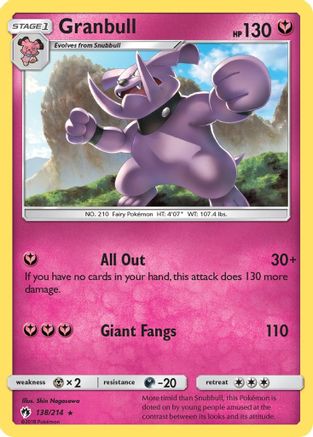 Granbull - 138/214 - Rare - Reverse Holo