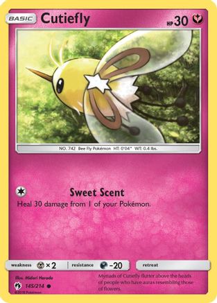 Cutiefly - 145/214 - Common - Reverse Holo