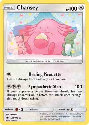 Chansey - 152/214 - Common - Reverse Holo