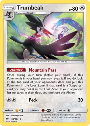 Trumbeak - 165/214 - Uncommon - Reverse Holo