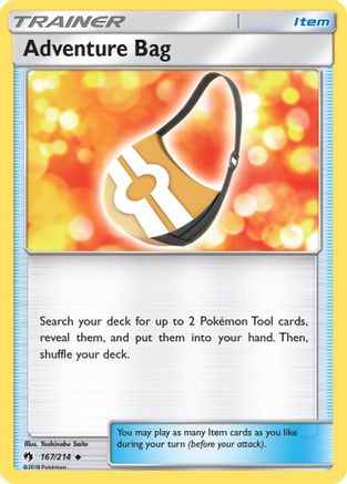 Adventure Bag - 167/214 - Uncommon - Reverse Holo