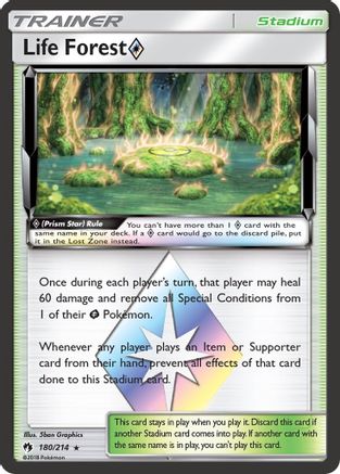 Life Forest Prism Star - 180/214 - Prism Rare