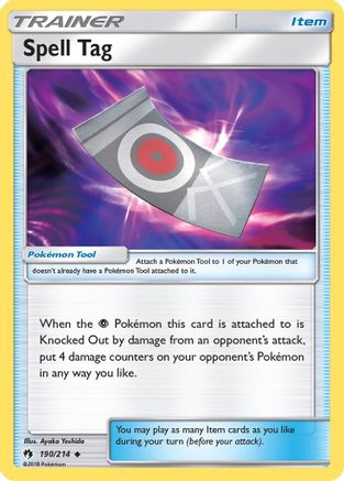 Spell Tag - 190/214 - Uncommon - Reverse Holo
