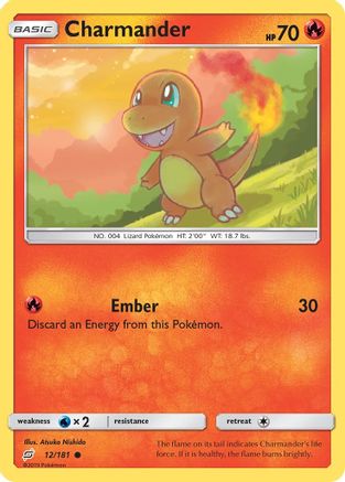 Charmander (12) - 12/181 - Common - Reverse Holo