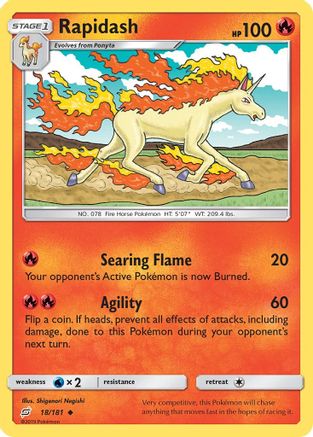 Rapidash - 18/181 - Uncommon - Reverse Holo
