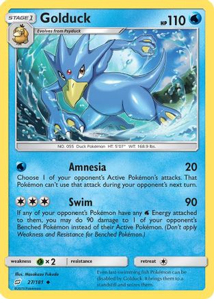Golduck - 27/181 - Uncommon - Reverse Holo