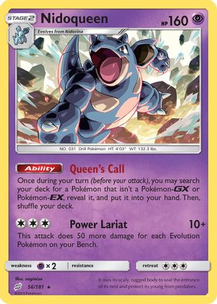 Nidoqueen - 56/181 - Rare - Reverse Holo