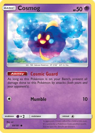 Cosmog - 69/181 - Common - Reverse Holo