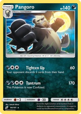 Pangoro - 94/181 - Rare - Reverse Holo