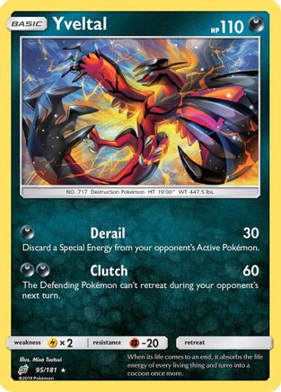 Yveltal - 95/181 - Holo Rare - Reverse Holo