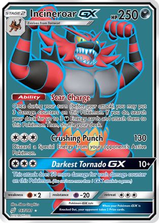 Incineroar GX (Full Art)  - 167/181 - Ultra Rare