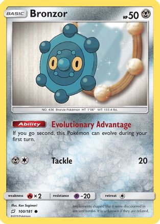 Bronzor - 100/181 - Common - Reverse Holo