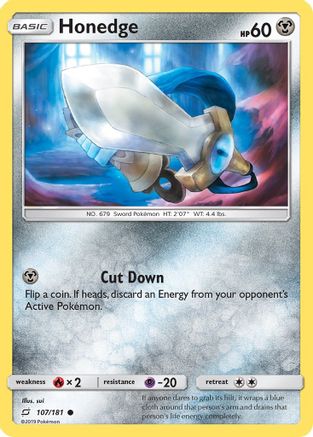 Honedge - 107/181 - Common - Reverse Holo