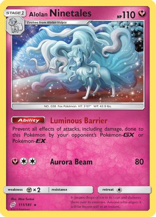 Alolan Ninetales - 111/181 - Holo Rare
