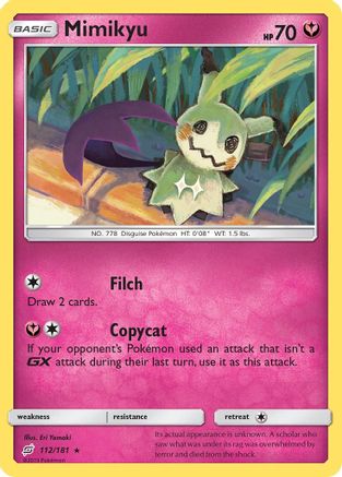 Mimikyu - 112/181 - Rare