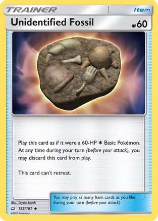 Unidentified Fossil - 155/181 - Uncommon - Reverse Holo