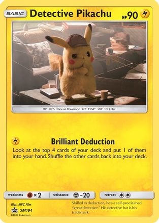 Detective Pikachu SM194  - Holofoil SM Promos - Promo
