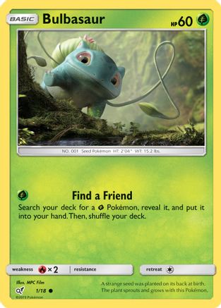 Bulbasaur (Holo Common) - 1/18 - Common