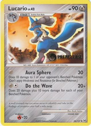 Lucario - 53/127 (Prerelease)/127  Diamond and Pearl Promos - Promo