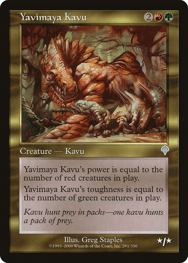 Yavimaya Kavu (INV-291)  Foil