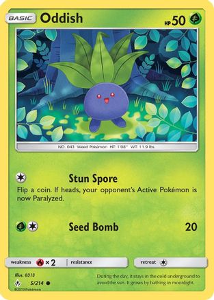 Oddish (5) - 5/214 - Common