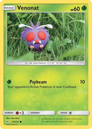 Venonat (10) - 10/214 - Common - Reverse Holo