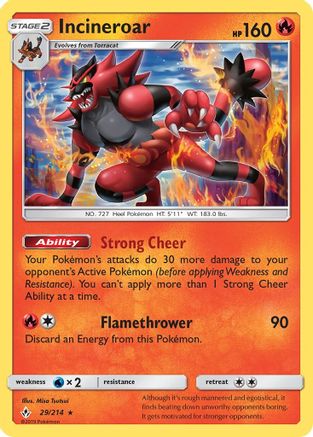 Incineroar - 29/214 - Rare