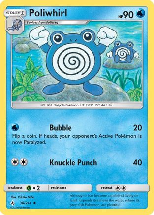 Poliwhirl - 38/214 - Uncommon - Reverse Holo