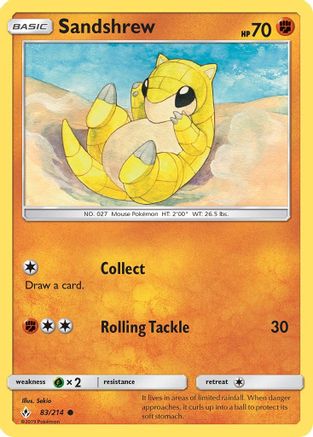 Sandshrew - 83/214 - Common