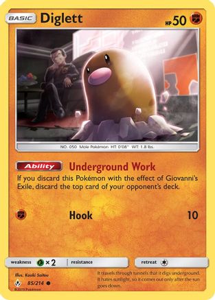 Diglett - 85/214 - Common - Reverse Holo
