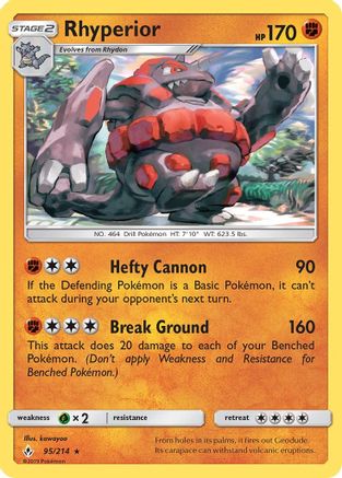 Rhyperior - 95/214 - Rare