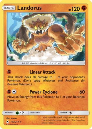 Landorus - 103/214 - Holo Rare