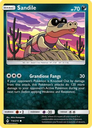 Sandile (114) - 114/214 - Common - Reverse Holo