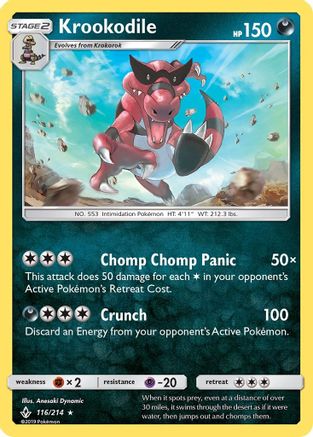 Krookodile - 116/214 - Rare