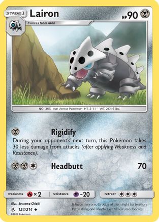 Lairon - 124/214 - Uncommon - Reverse Holo