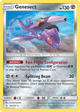 Genesect - 127/214 - Rare - Reverse Holo