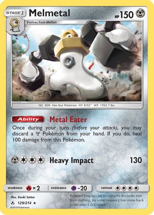 Melmetal - 129/214 - Holo Rare