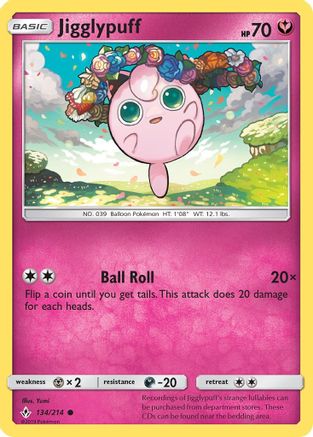 Jigglypuff - 134/214 - Common - Reverse Holo