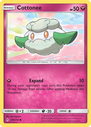Cottonee - 139/214 - Common - Reverse Holo
