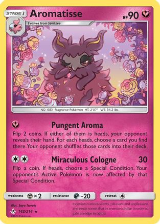 Aromatisse - 142/214 - Rare - Reverse Holo