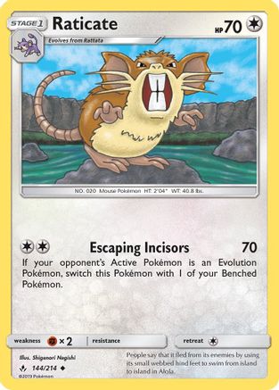 Raticate - 144/214 - Uncommon