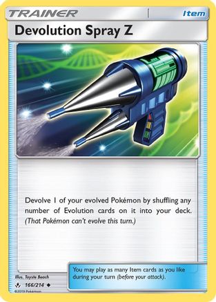 Devolution Spray Z - 166/214 - Uncommon - Reverse Holo