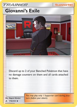 Giovanni's Exile - 174/214 - Uncommon - Reverse Holo