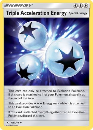 Triple Acceleration Energy - 190/214 - Uncommon - Reverse Holo