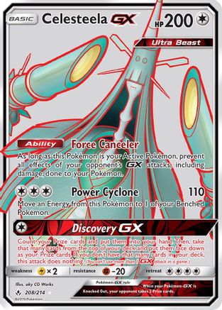 Celesteela GX (Full Art) - 208/214 - Ultra Rare