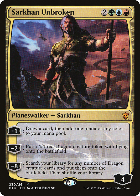 Sarkhan Unbroken (DTK-230)  Foil