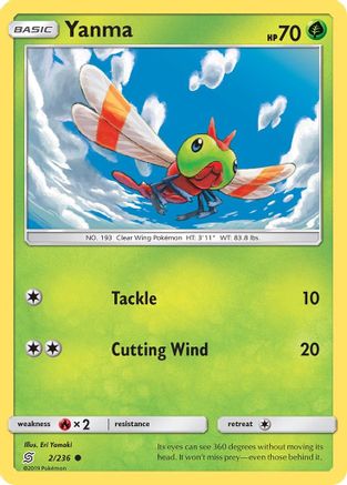 Yanma - 2/236 - Common - Reverse Holo