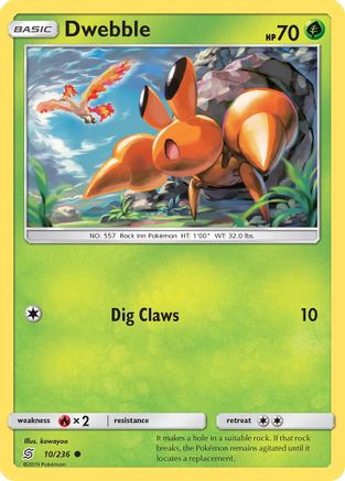 Dwebble - 10/236 - Common - Reverse Holo