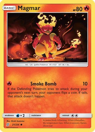 Magmar - 21/236 - Common - Reverse Holo