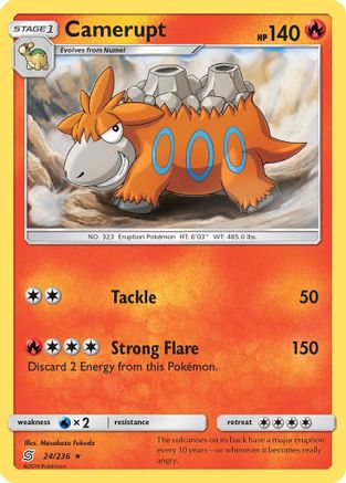 Camerupt - 24/236 - Rare - Reverse Holo